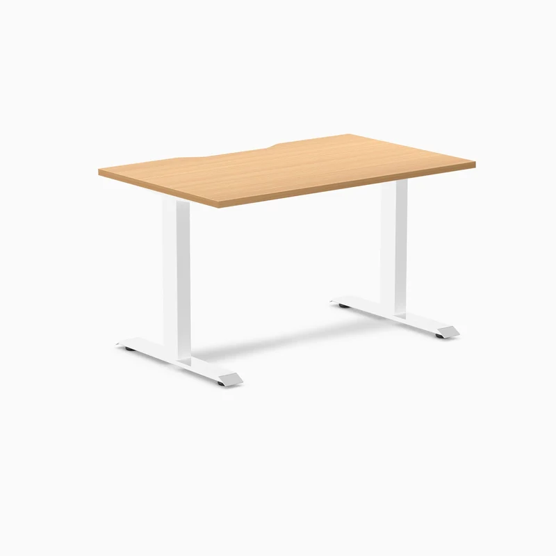 Desky Zero Scalloped Laminate Office Desk