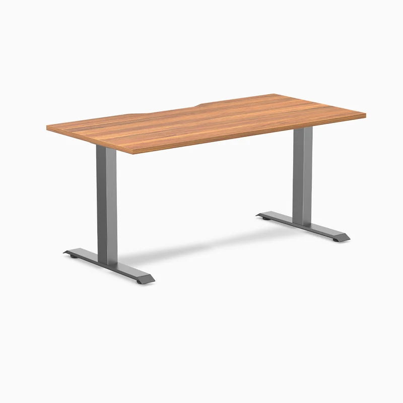 Desky Zero Scalloped Laminate Office Desk
