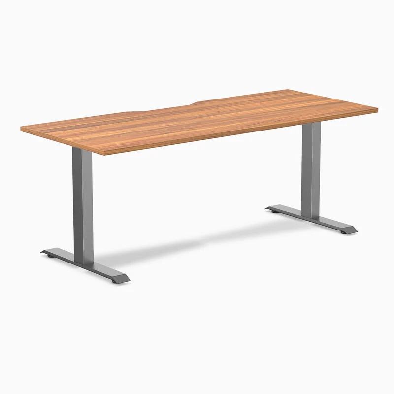 Desky Zero Scalloped Laminate Office Desk