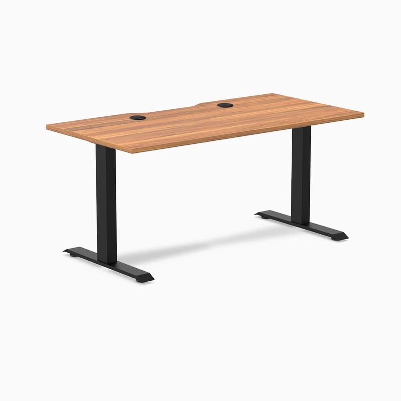Desky Zero Scalloped Laminate Office Desk