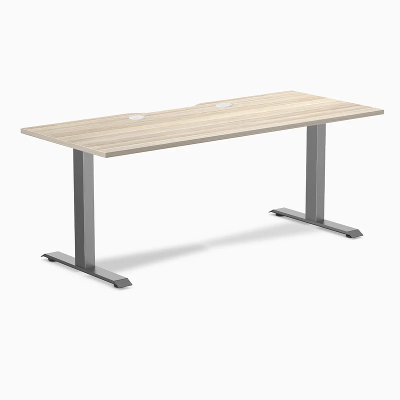 Desky Zero Scalloped Laminate Office Desk