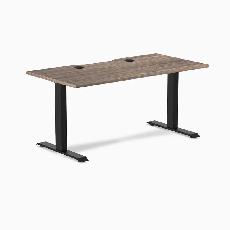Desky Zero Scalloped Laminate Office Desk