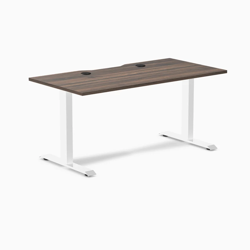 Desky Zero Scalloped Laminate Office Desk