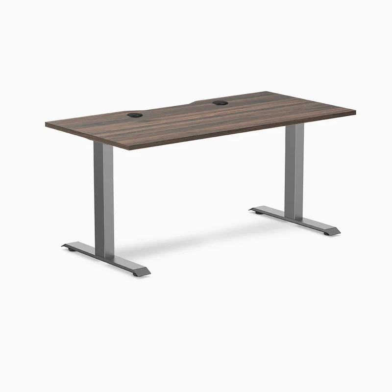 Desky Zero Scalloped Laminate Office Desk