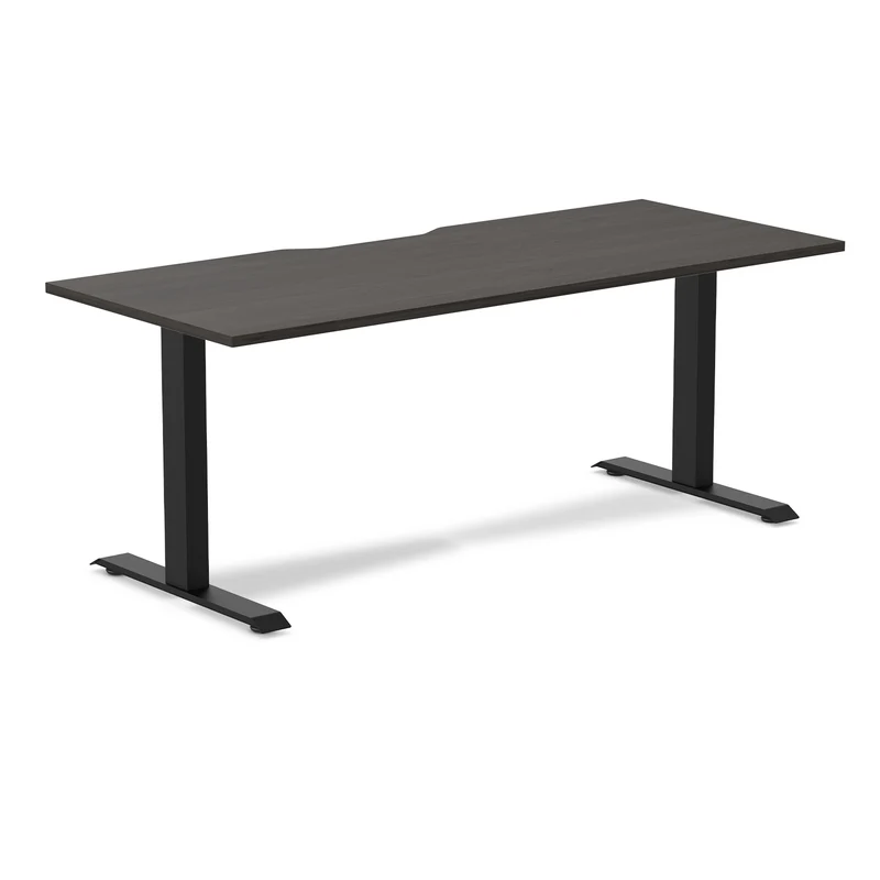 Desky Zero Scalloped Laminate Office Desk