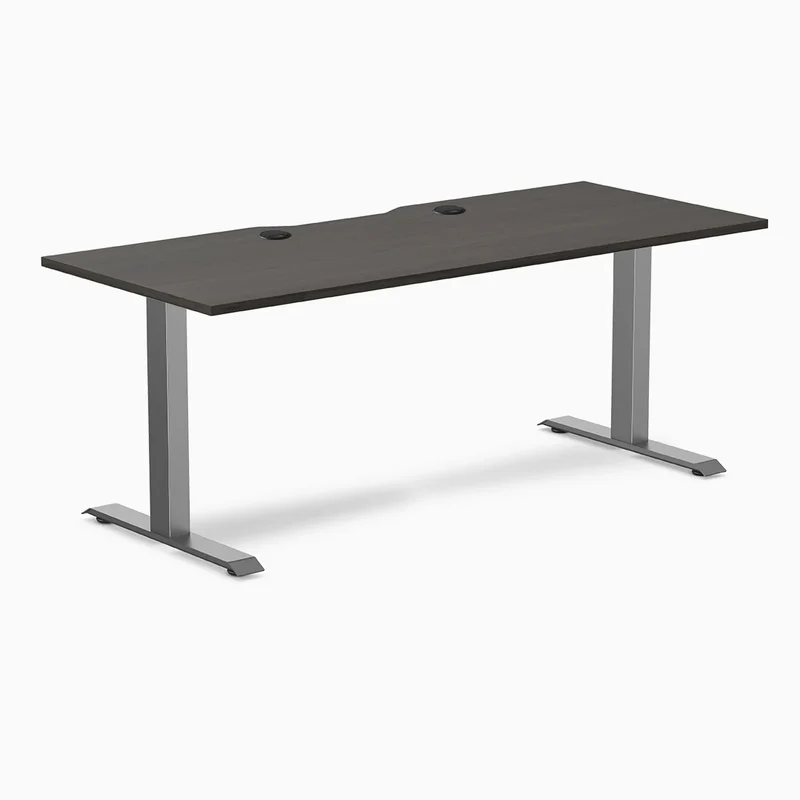 Desky Zero Scalloped Laminate Office Desk