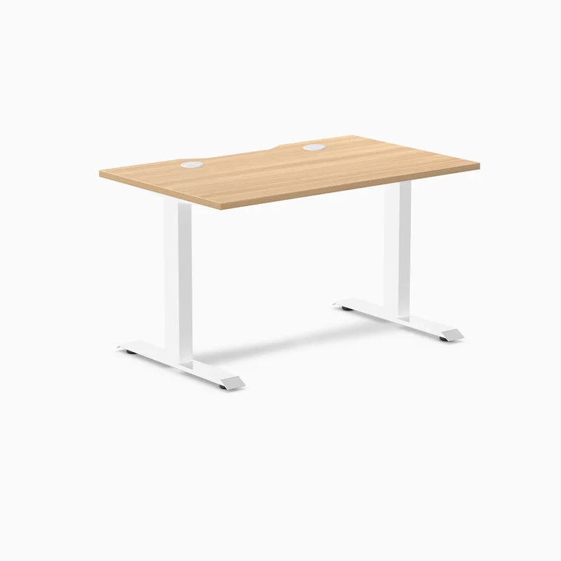 Desky Zero Scalloped Laminate Office Desk