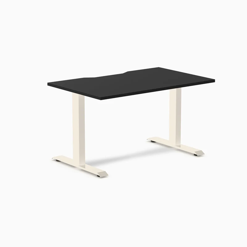 Desky Zero Scalloped Laminate Office Desk