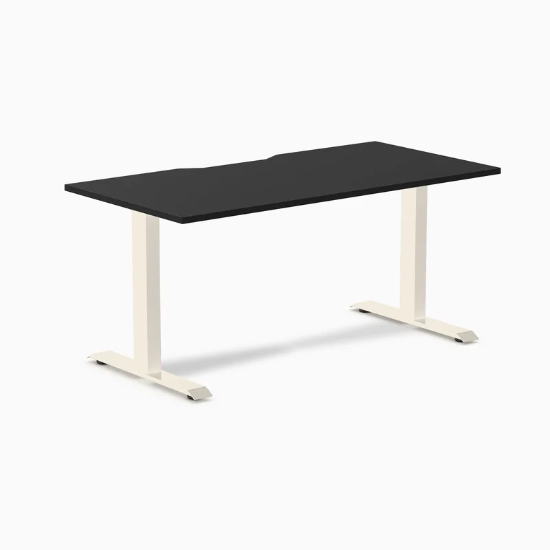 Desky Zero Scalloped Laminate Office Desk