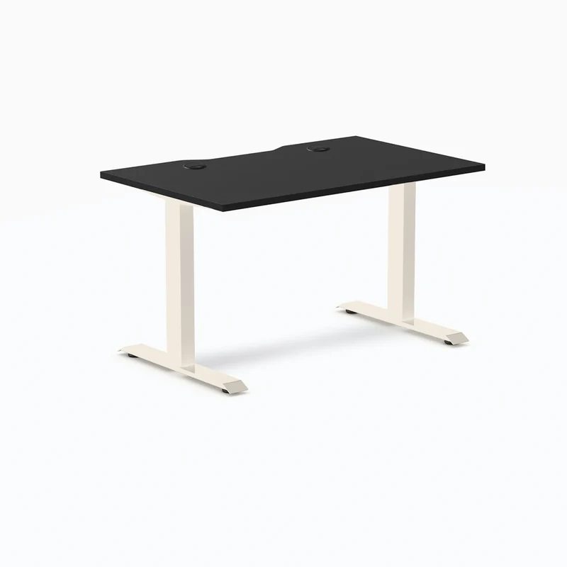 Desky Zero Scalloped Laminate Office Desk