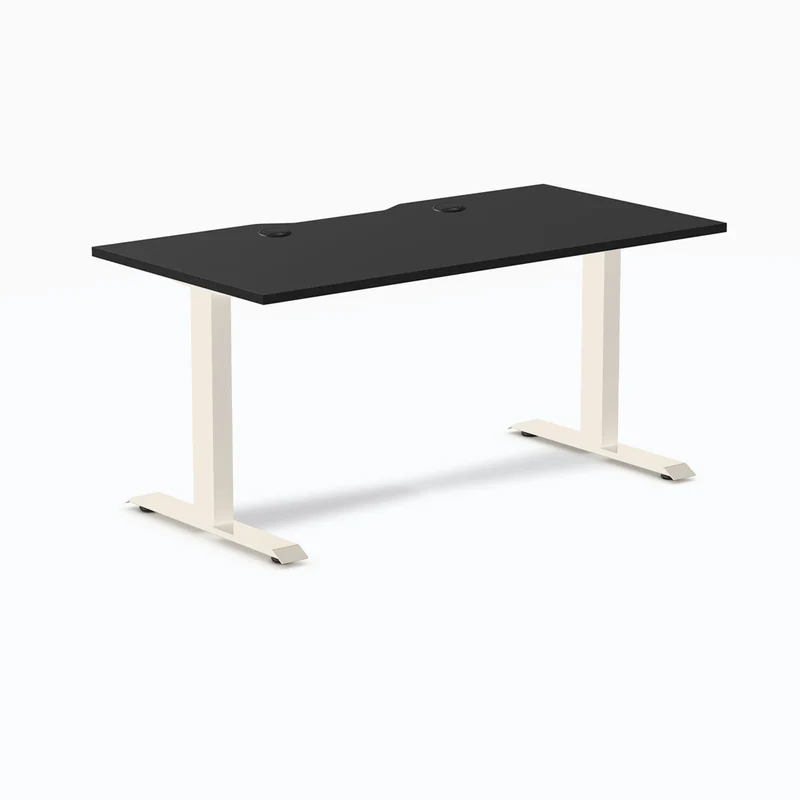 Desky Zero Scalloped Laminate Office Desk