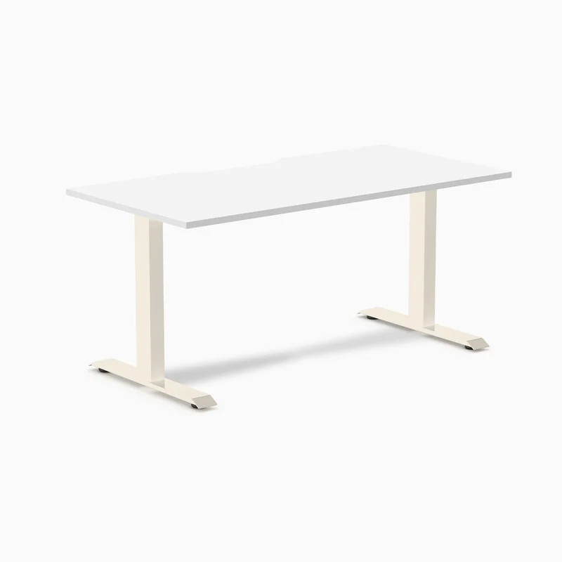 Desky Zero Scalloped Laminate Office Desk