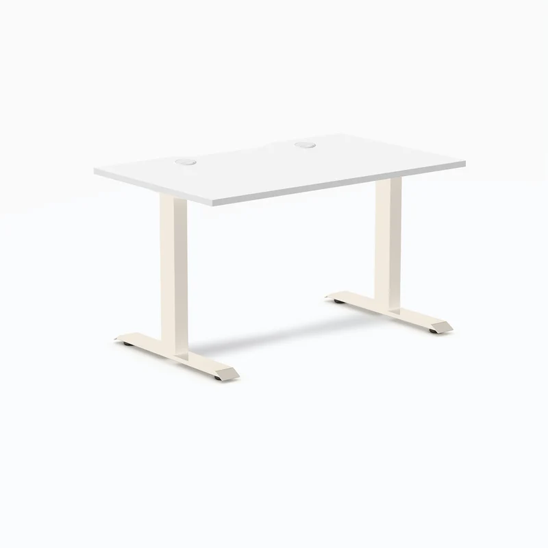 Desky Zero Scalloped Laminate Office Desk