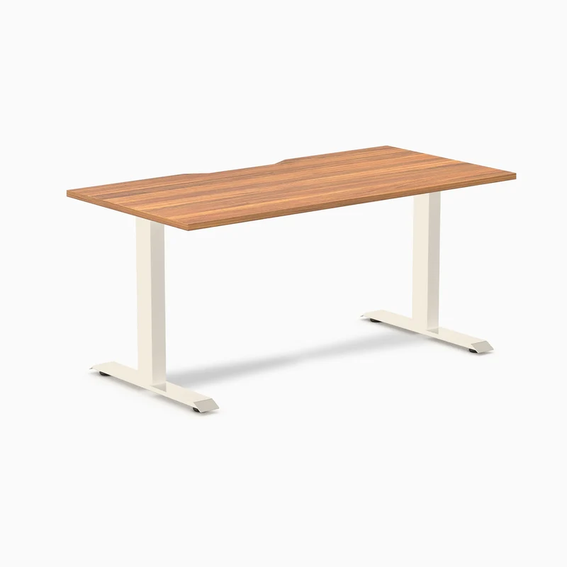 Desky Zero Scalloped Laminate Office Desk