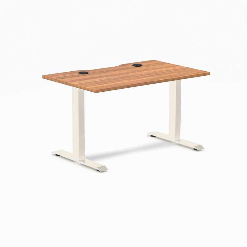Desky Zero Scalloped Laminate Office Desk