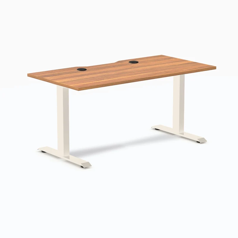 Desky Zero Scalloped Laminate Office Desk