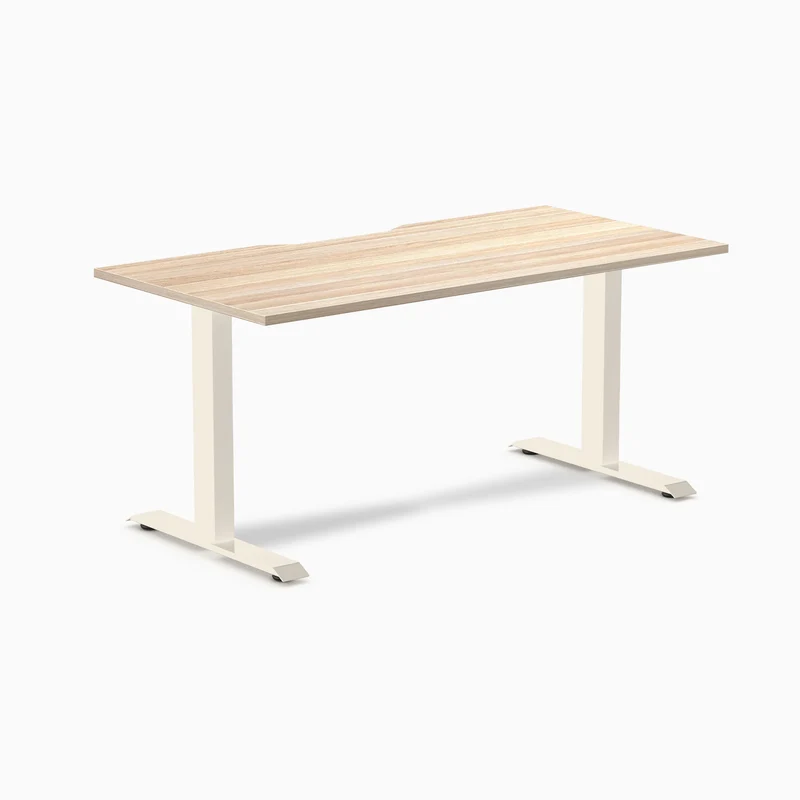 Desky Zero Scalloped Laminate Office Desk