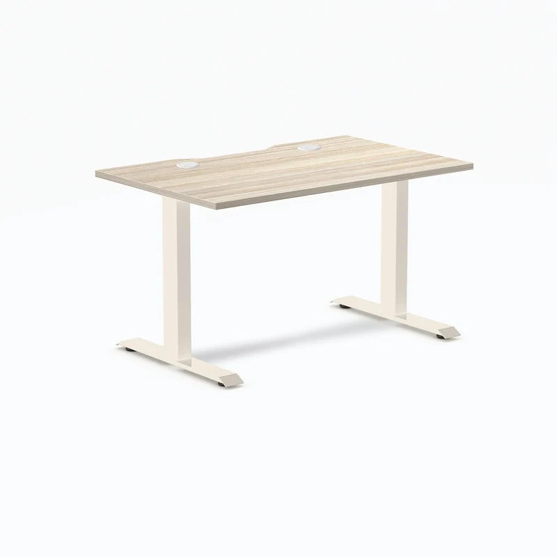 Desky Zero Scalloped Laminate Office Desk