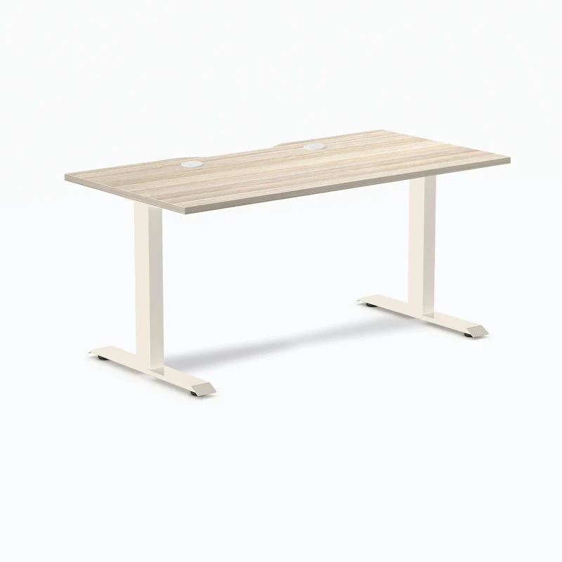 Desky Zero Scalloped Laminate Office Desk