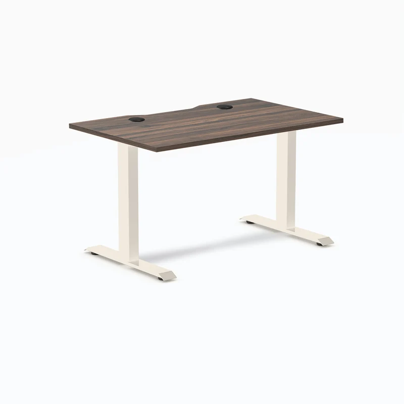 Desky Zero Scalloped Laminate Office Desk