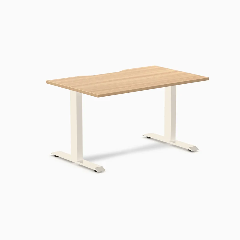 Desky Zero Scalloped Laminate Office Desk