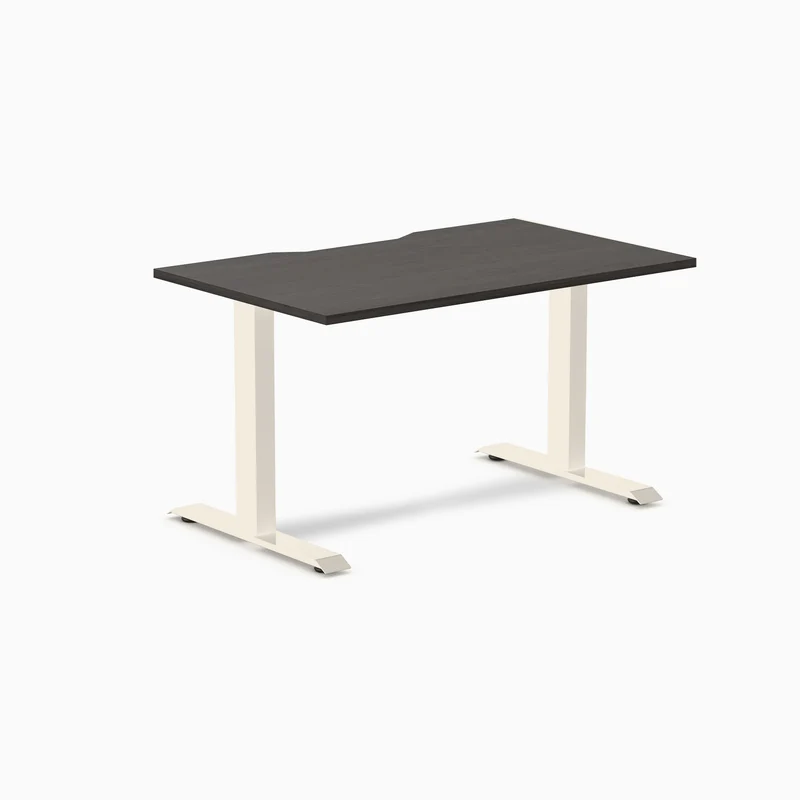 Desky Zero Scalloped Laminate Office Desk