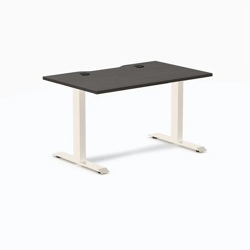 Desky Zero Scalloped Laminate Office Desk