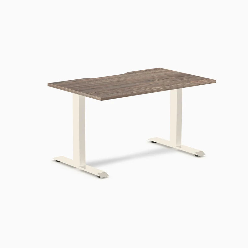 Desky Zero Scalloped Laminate Office Desk