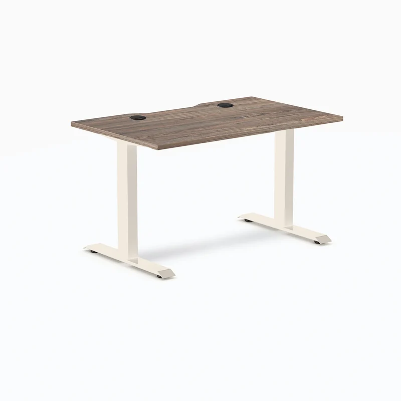 Desky Zero Scalloped Laminate Office Desk