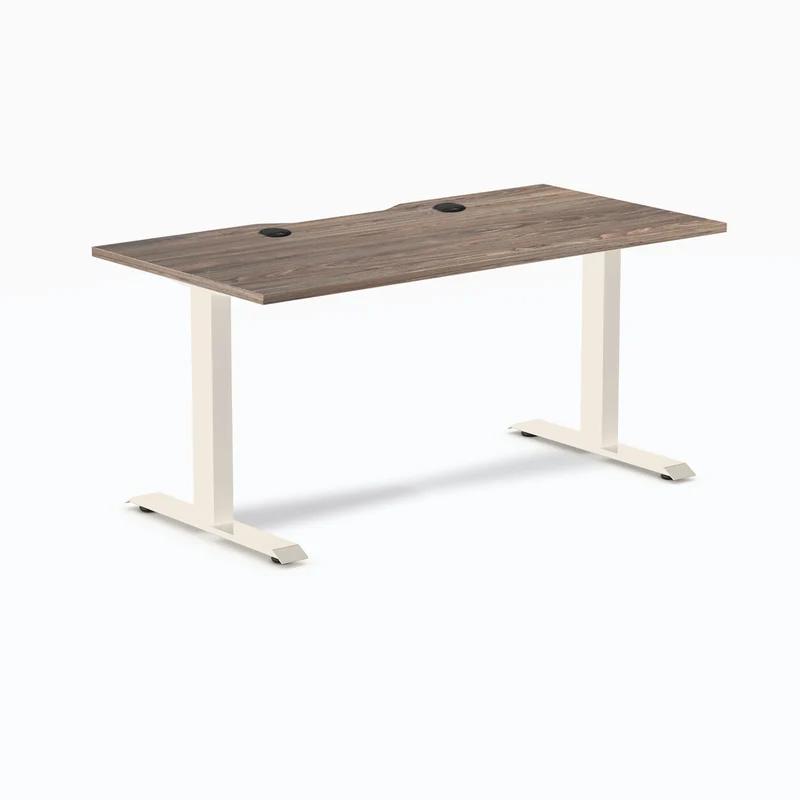 Desky Zero Scalloped Laminate Office Desk
