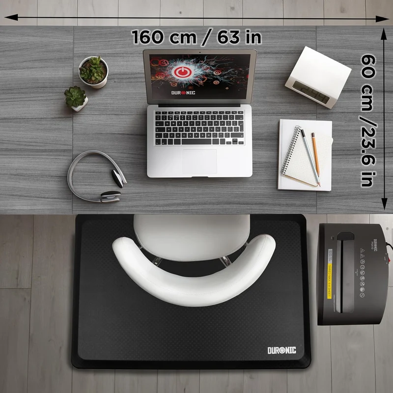 Duronic CD160 WG Bureau Assis-Debout électrique Complet avec Plateau de 160 cm Hauteur Ajustable de 72 à 118 cm Charge maximale de 70 kg Poste Travail Assis Debout Domicile télétravail Bureau
