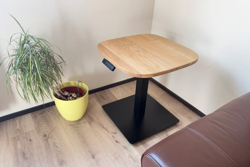 Solid Wood Height Adjustable Coffee Table (Oak or Walnut)