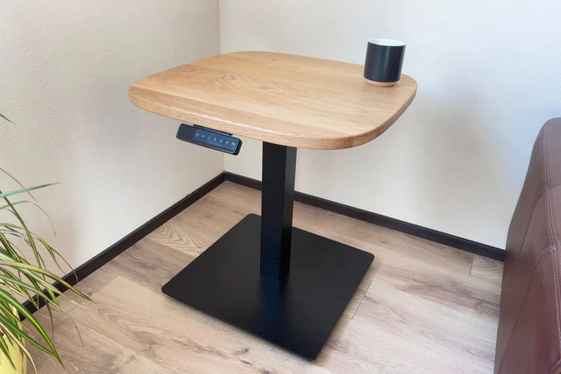 Solid Wood Height Adjustable Coffee Table (Oak or Walnut)