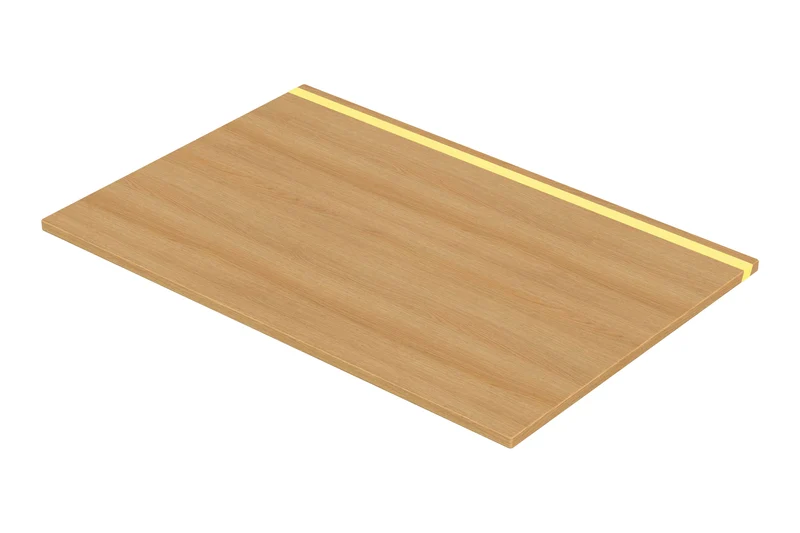 Oak desk top with epoxy LED light