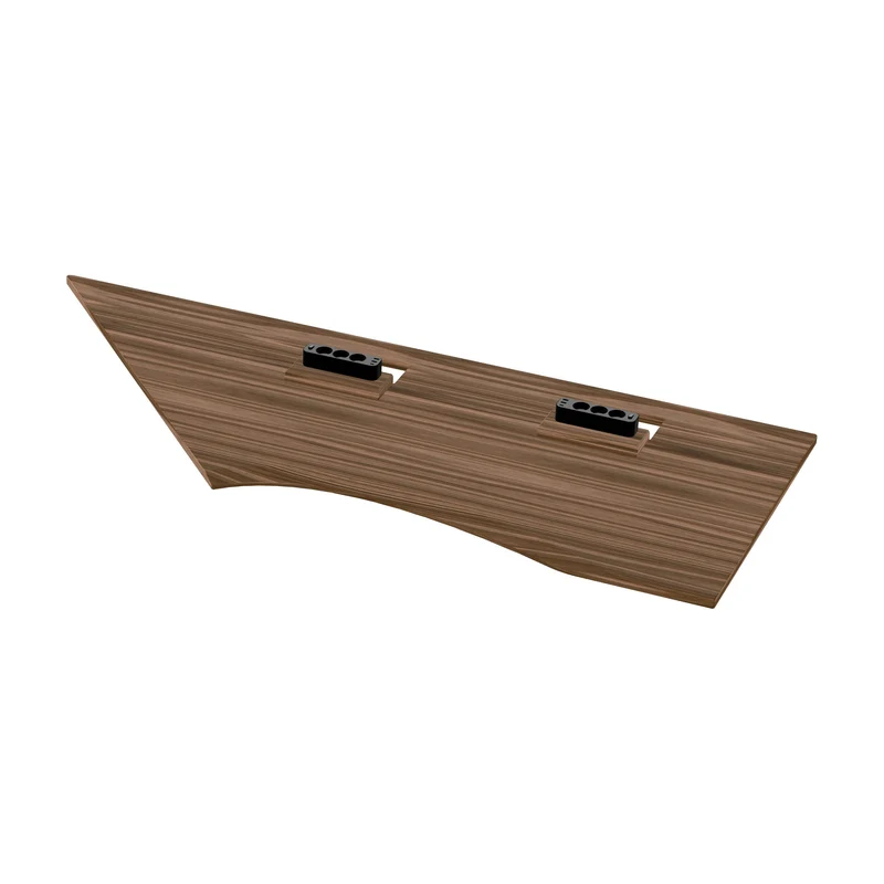 L shaped corner desk with cable management