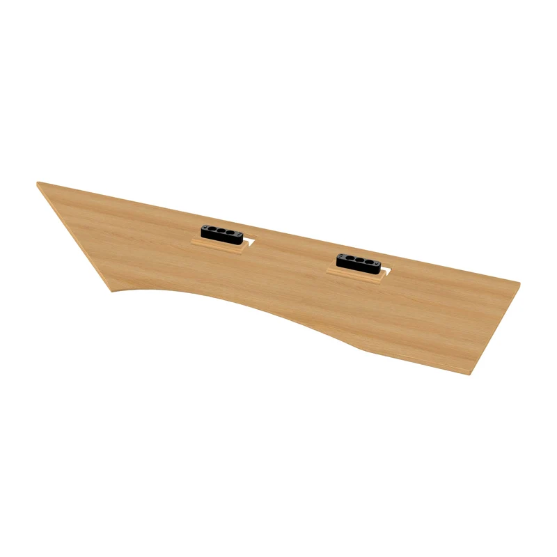 L shaped corner desk with cable management