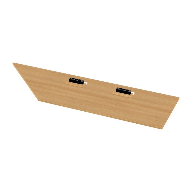 L shaped corner desk with cable management