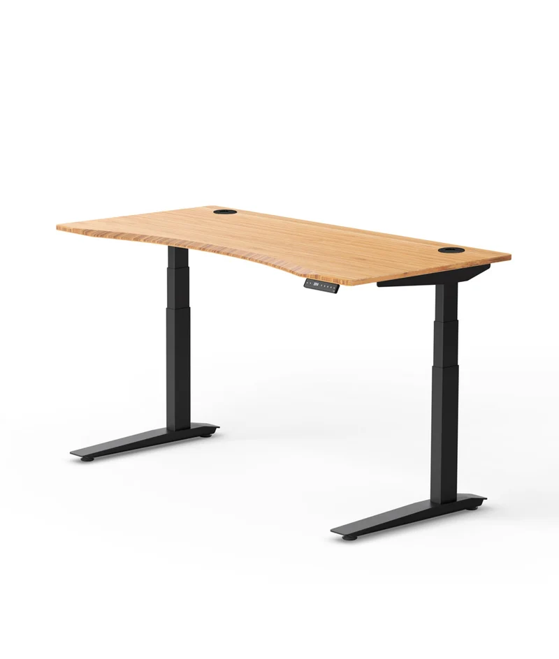 Bureau assis-debout Jarvis Fully Contour en bambou* 1600 x 800