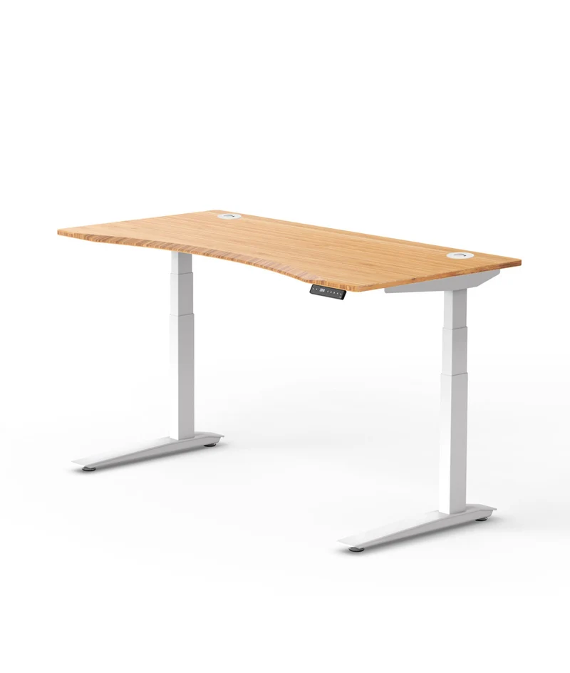 Bureau assis-debout Jarvis Fully Contour en bambou* 1600 x 800