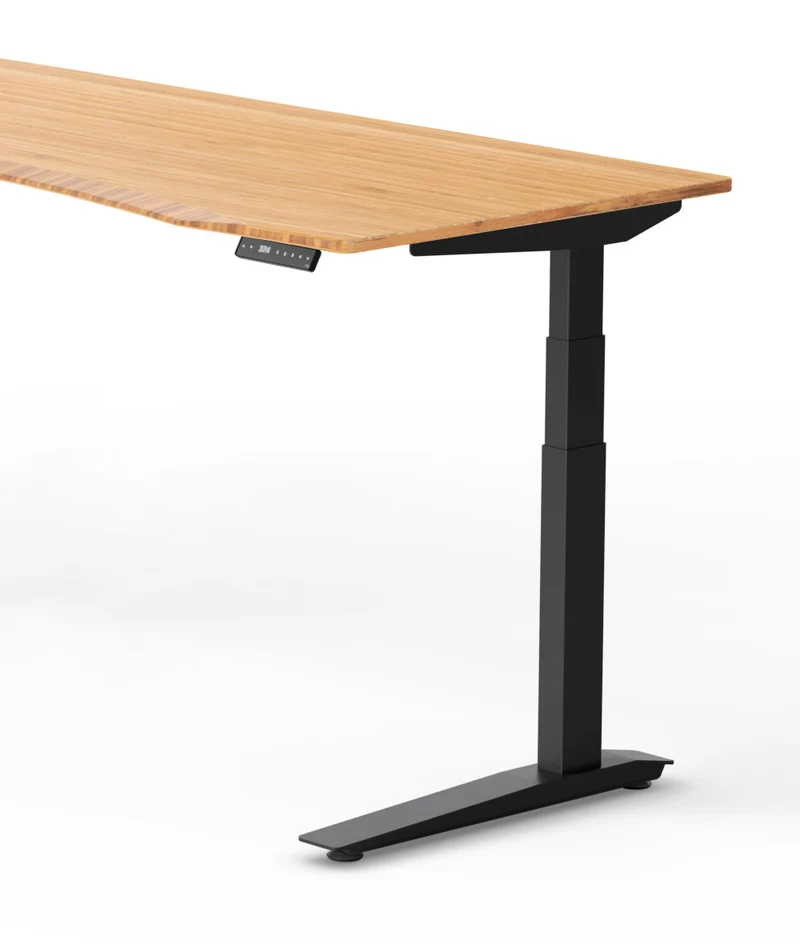 Bureau assis-debout Jarvis Fully Contour en bambou* 1600 x 800