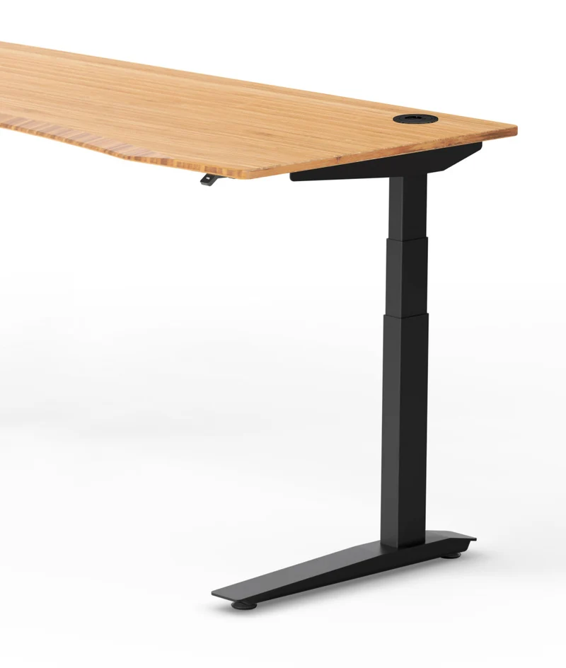 Bureau assis-debout Jarvis Fully Contour en bambou* 1400 x 800