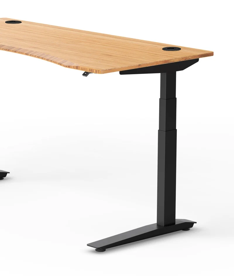 Bureau assis-debout Jarvis Fully Contour en bambou* 1200 x 800