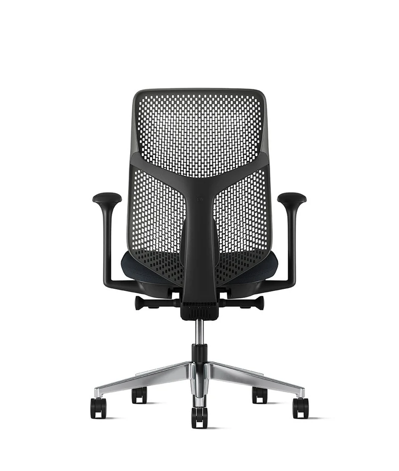 Siège de bureau Verus à dossier Triflex* Noir en aluminium poli