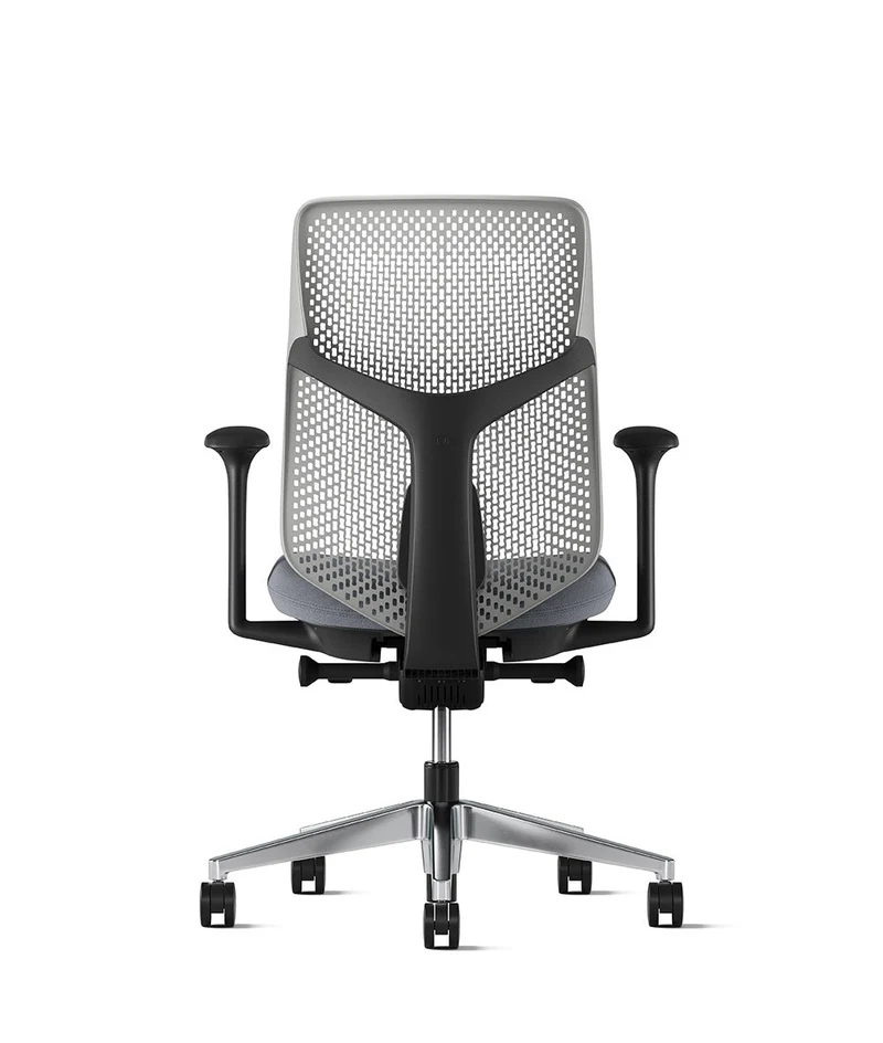 Siège de bureau Verus à dossier Triflex* Noir en aluminium poli