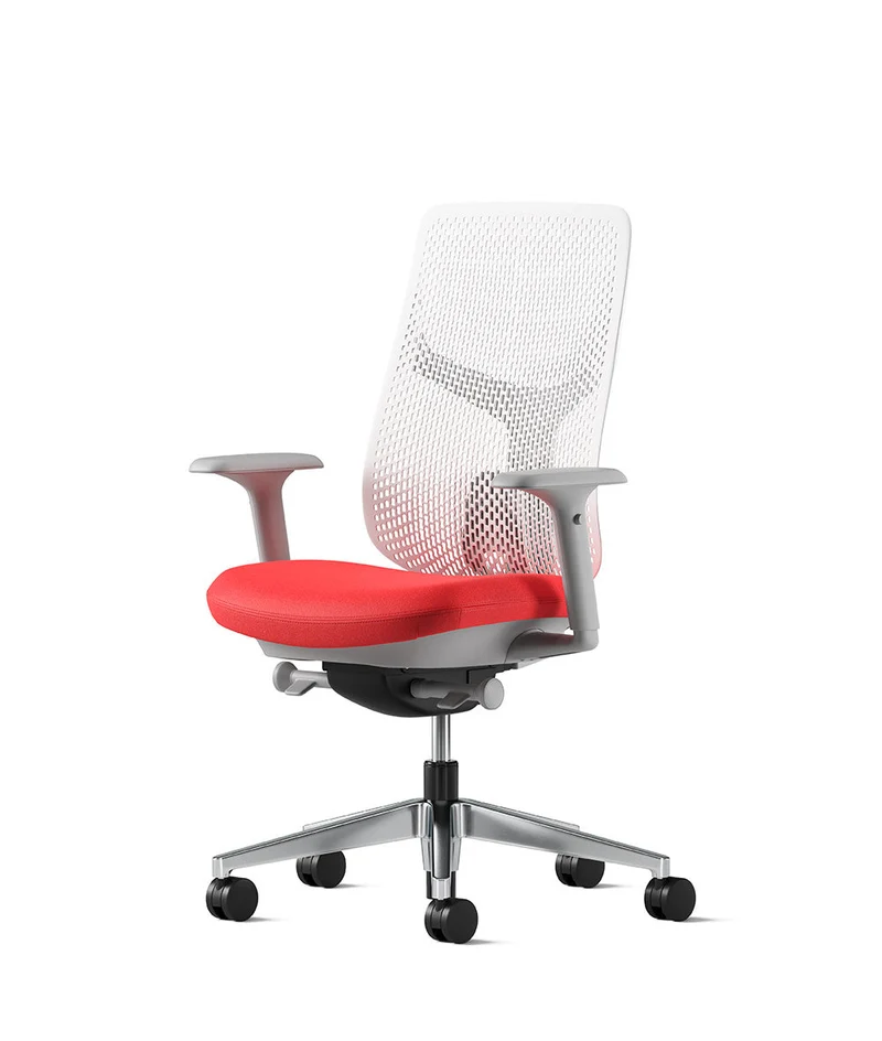 Siège de bureau Verus à dossier Triflex* Mineral en aluminium poli