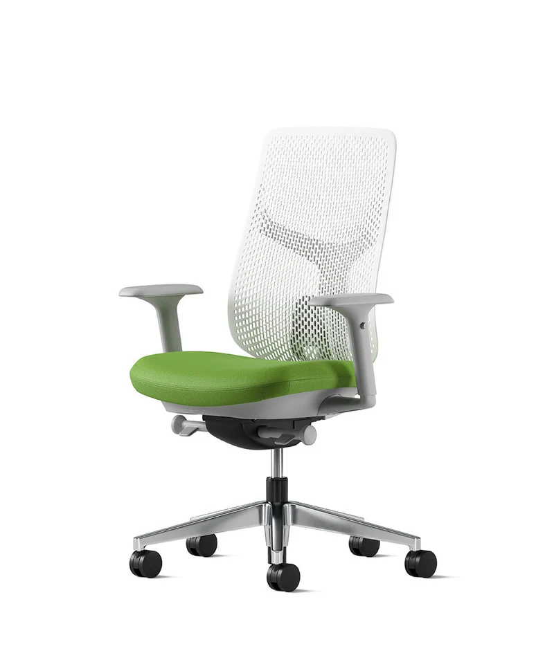 Siège de bureau Verus à dossier Triflex* Mineral en aluminium poli