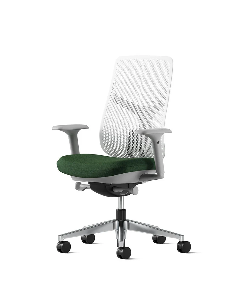 Siège de bureau Verus à dossier Triflex* Mineral en aluminium poli