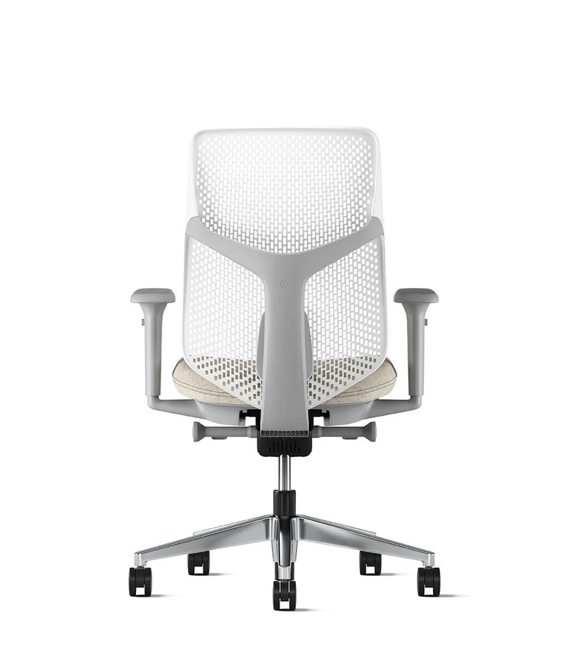 Siège de bureau Verus à dossier Triflex* Mineral en aluminium poli