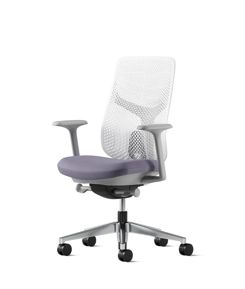 Siège de bureau Verus à dossier Triflex* Mineral en aluminium poli