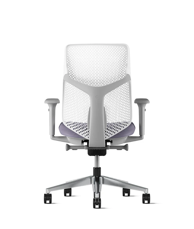 Siège de bureau Verus à dossier Triflex* Mineral en aluminium poli